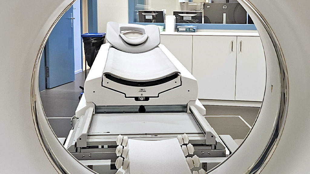 Detailansicht eines SPECT-CT-Geräts
